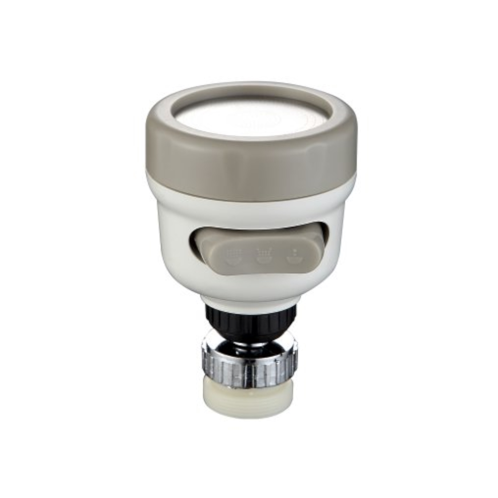 Сменная насадка лейки 3 режима для кухонного смесителя Splenka с гибким изливом, белый/песочный (S452.02)