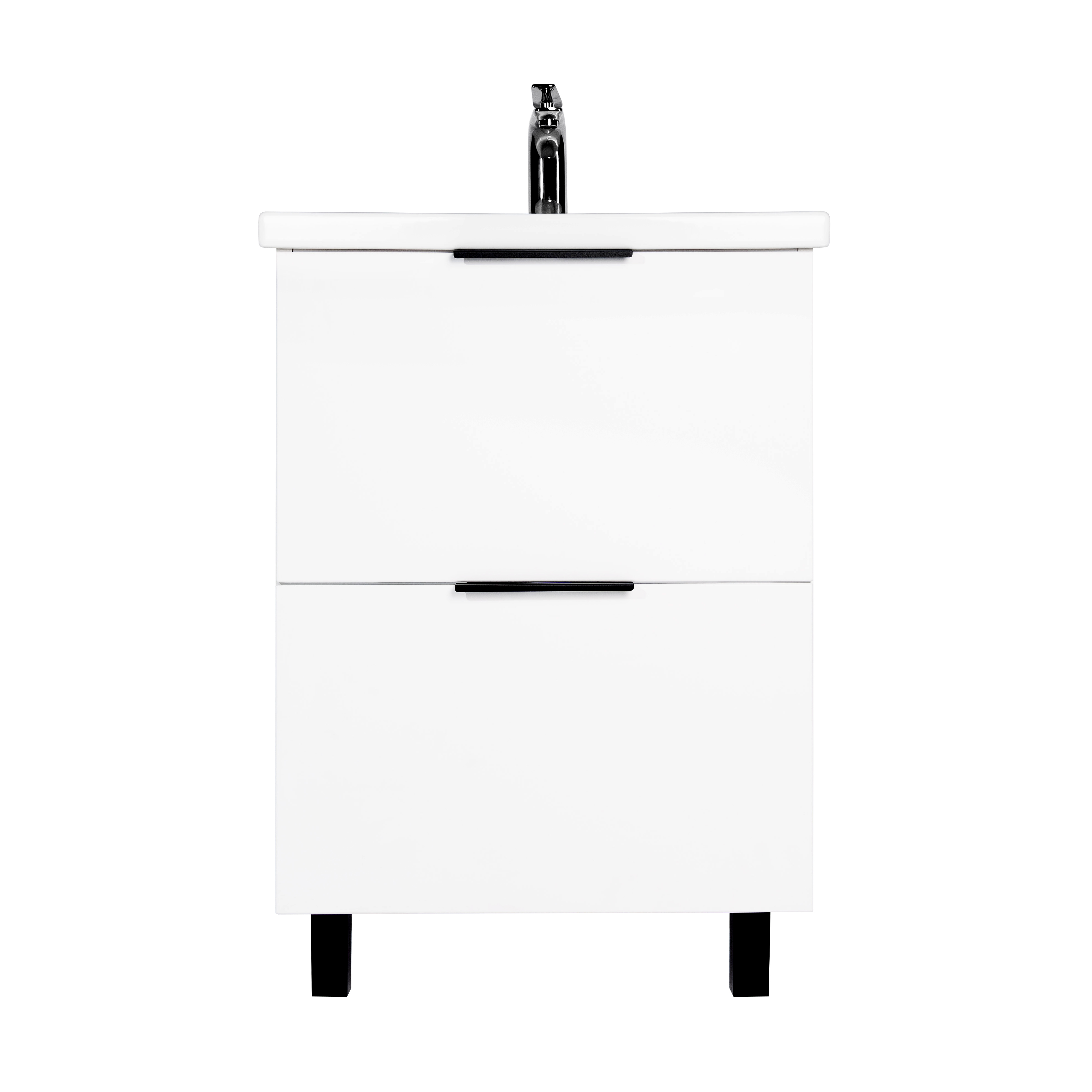 Тумба VIANT "Берлин" MODUO 60 2 ящика белая 444х570х820 (VBER60MDBEL-T2Y) - фото 2