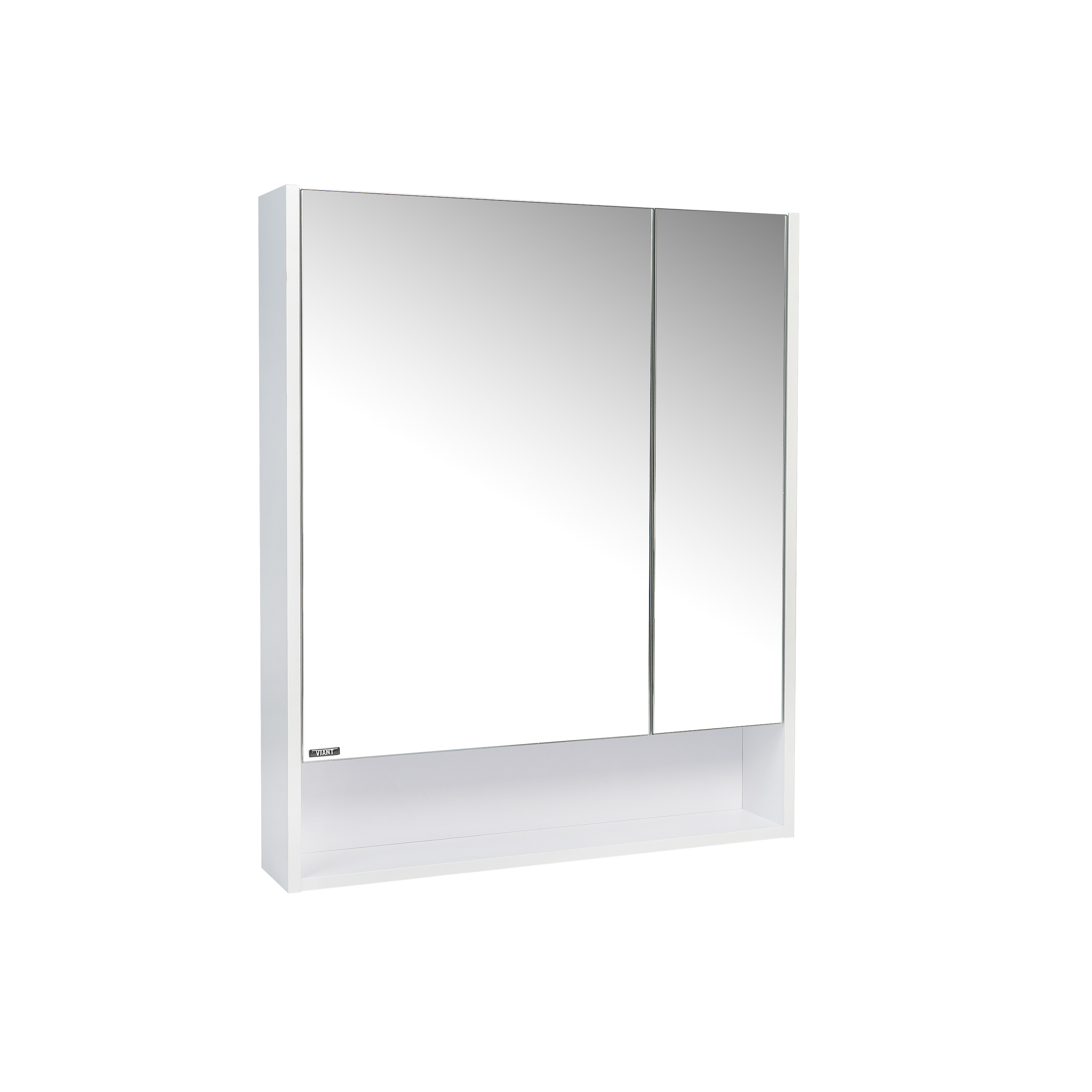 Зеркальный Шкаф VIANT  "Мальта" 80 правый/левый без света белый 134х800х850  (VMAL80BEL-ZSH) - фото 1
