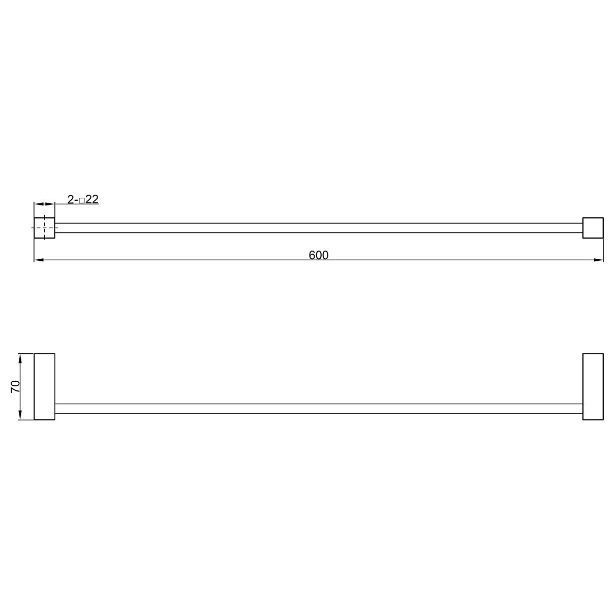 Полотенцедержатель Lemark VALDAY настенный, сталь, матовый черный (LMA-8113S-BL) - фото 2