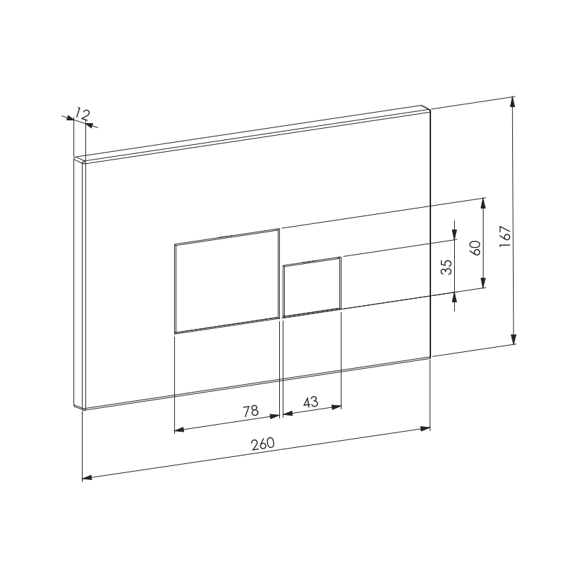 Клавиша смыва DK матовое золото Quadro (DB1519003) Клавиша смыва DK матовое золото Quadro (DB1519003) - фото 4