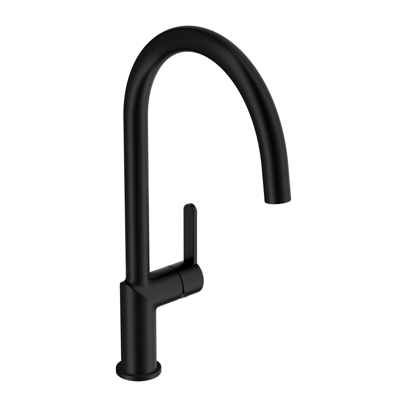 Смеситель для кухни CERSANIT OLIVA однорычажный черный (69008) - фото 2