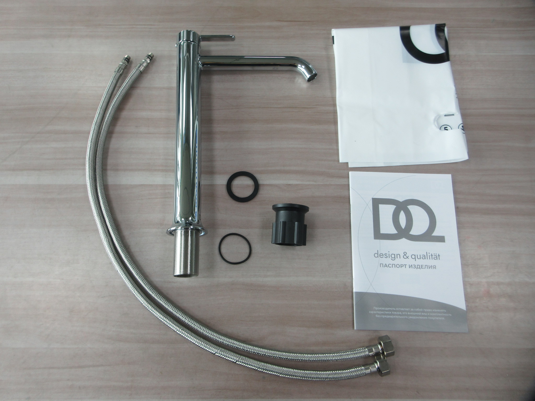 Смеситель для раковины высокий DQ Köln хром (DA1752001) - фото 6