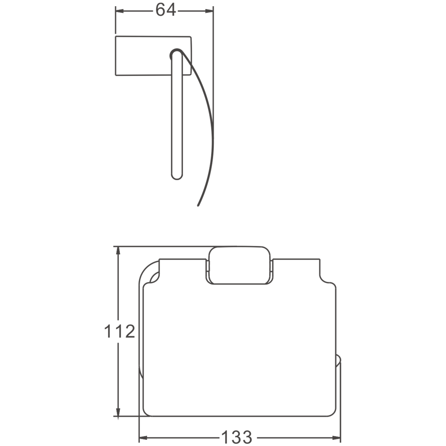 Держатель для туалетной бумаги BELZ белый (B91003) - фото 2