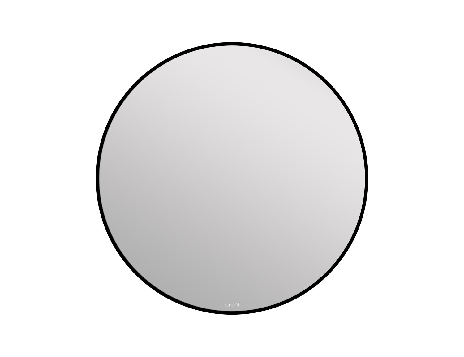 Зеркало Cersanit  ECLIPSE smart 90x90 с подсветкой круглое в черной рамке (64148) - фото 1
