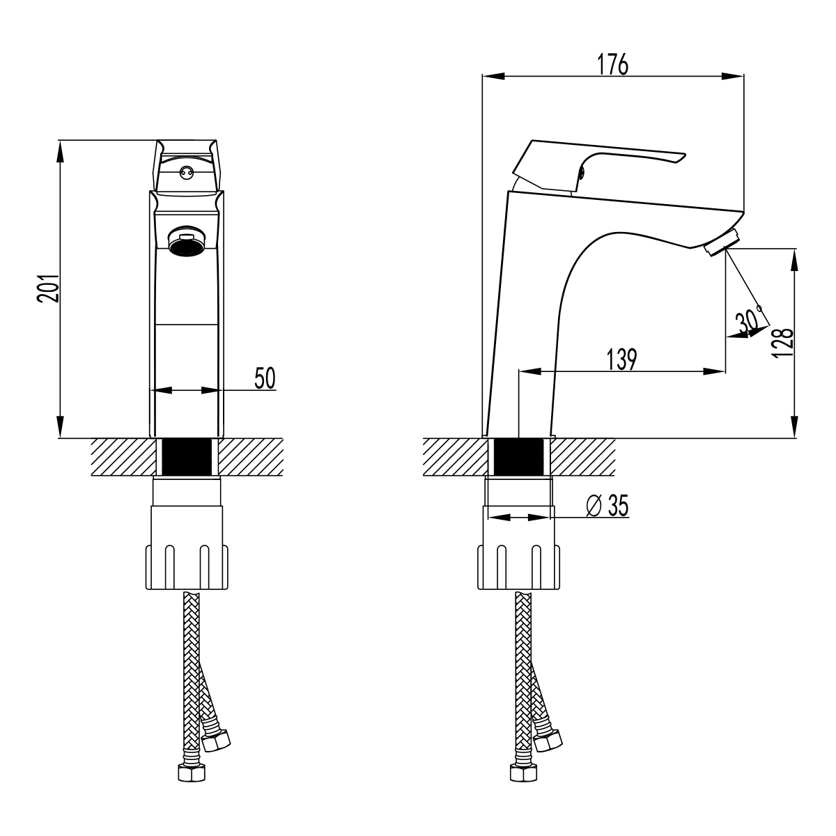 Смеситель Lemark Unit для раковины (LM4537C) Смеситель Lemark Unit для раковины (LM4537C) - фото 3
