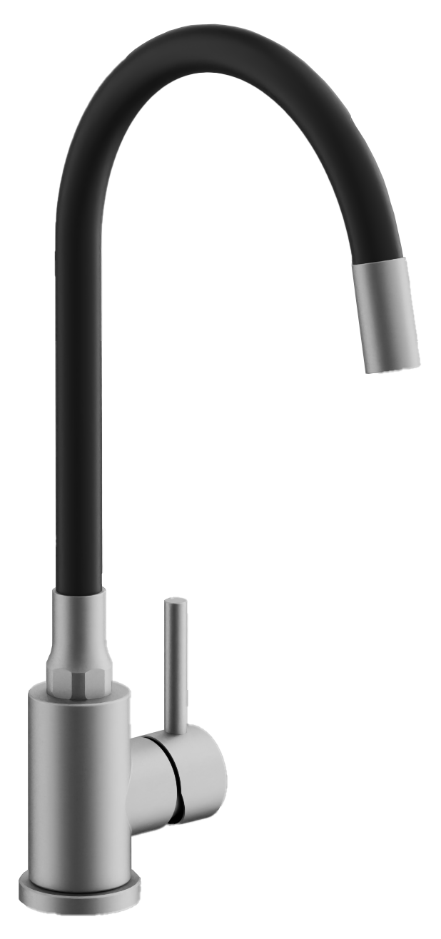 Смеситель для кухни BELZ гибкий сатин (B73809-1)