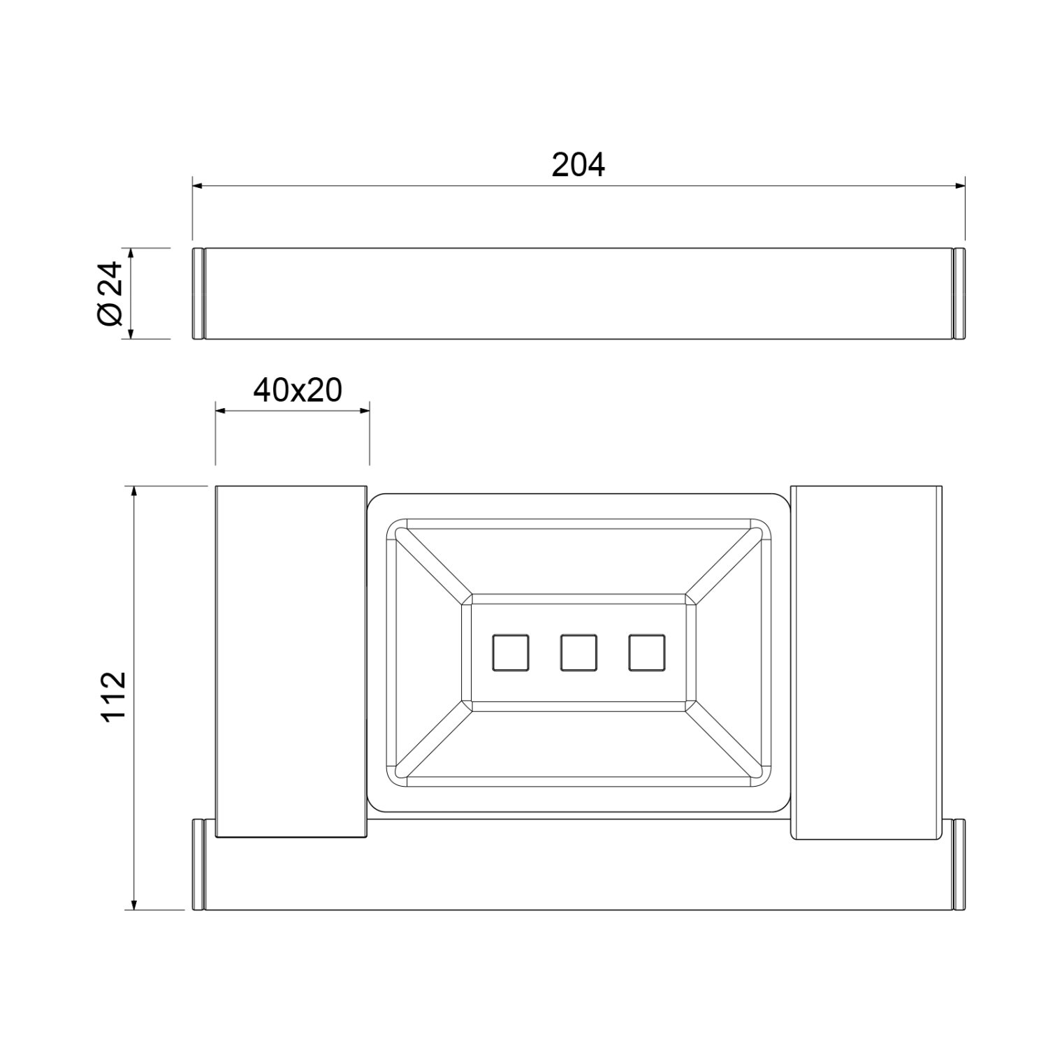 Полка Timo Luiro черный (18522/03) - фото 2