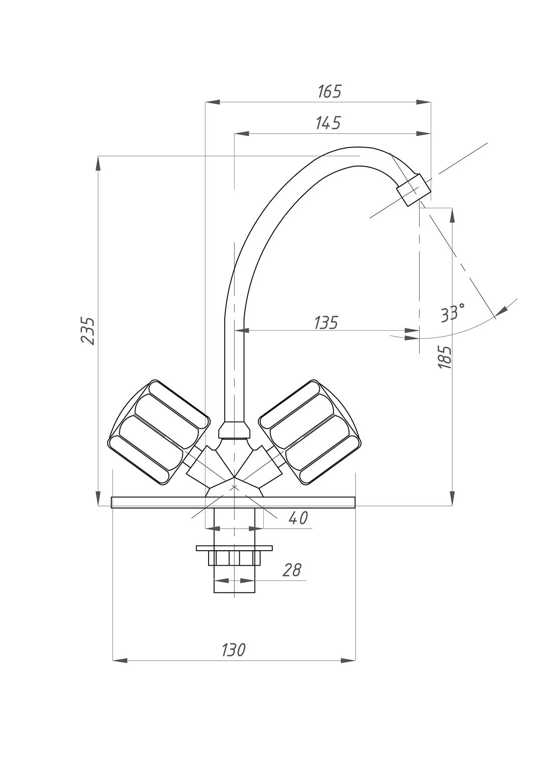 Смеситель для кухни FAUZT FZs-211-63 тип См-МДЦБА - фото 3