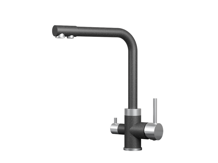 Смеситель для кухни GRANULA (5015, ЧЁРНЫЙ) - фото 1
