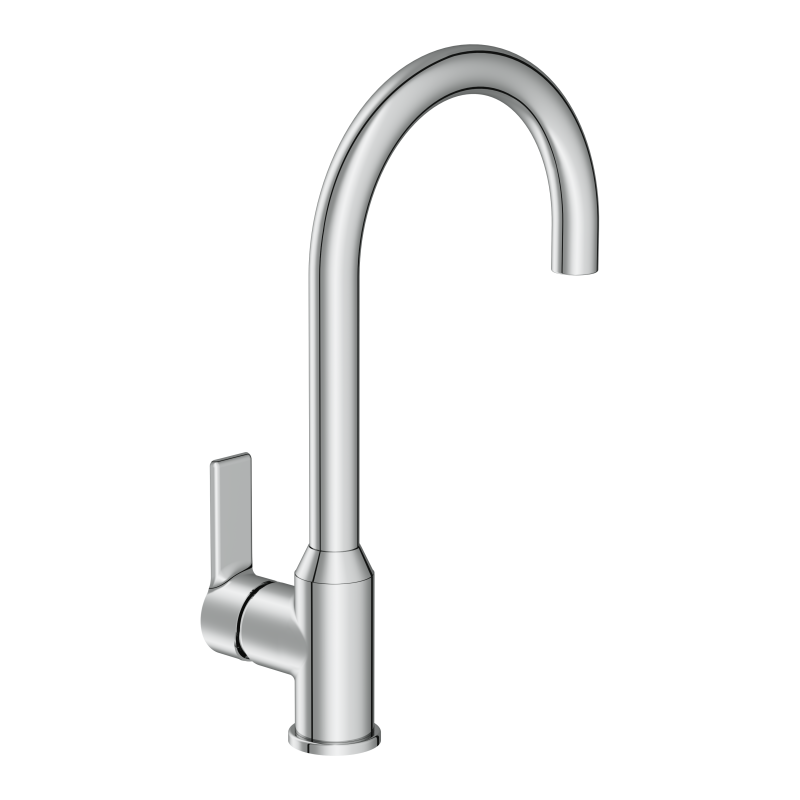 Смеситель для кухни CERSANIT VIBE однорычажный хром (68935) - фото 3