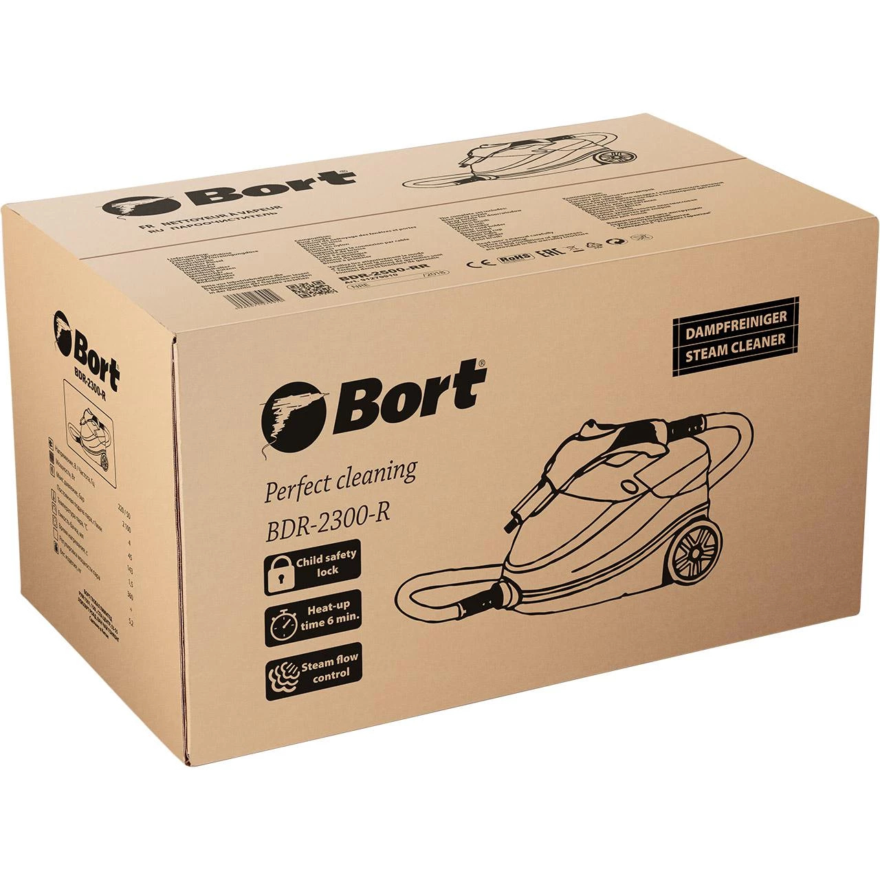 Пароочиститель Bort BDR-2300-R (93722609) - фото 5