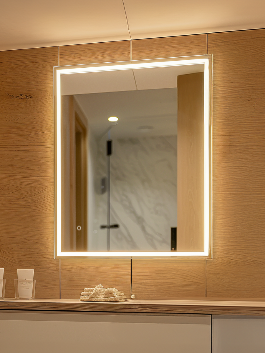 Зеркало DQ Франкфурт (Frankfurt) Лайт 80х60 с подсветкой (DQMFRA8060LT) - фото 1