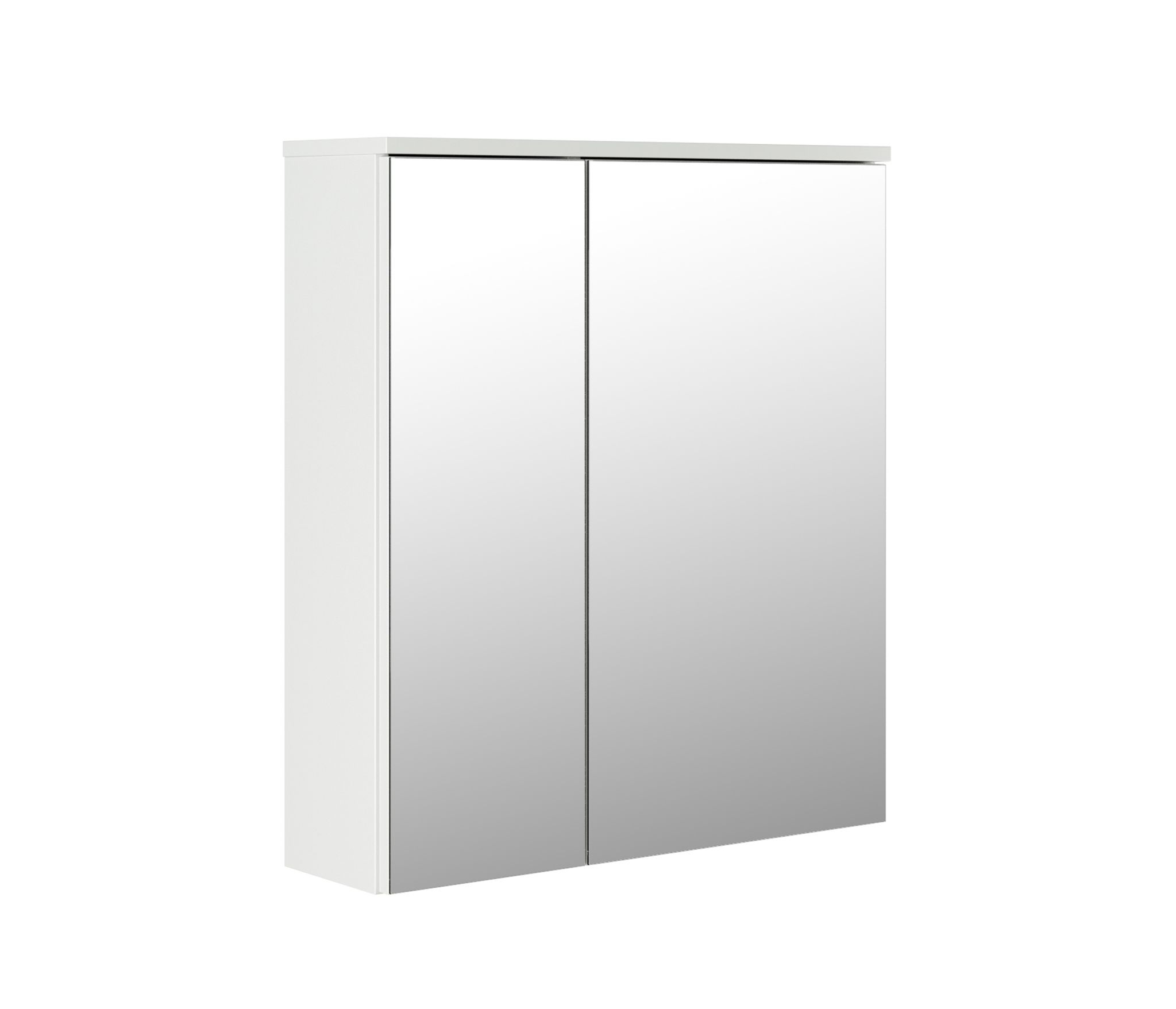 Зеркало-шкаф навесной без подсветки MIXLINE Милан-60 белый (512174) - фото 1