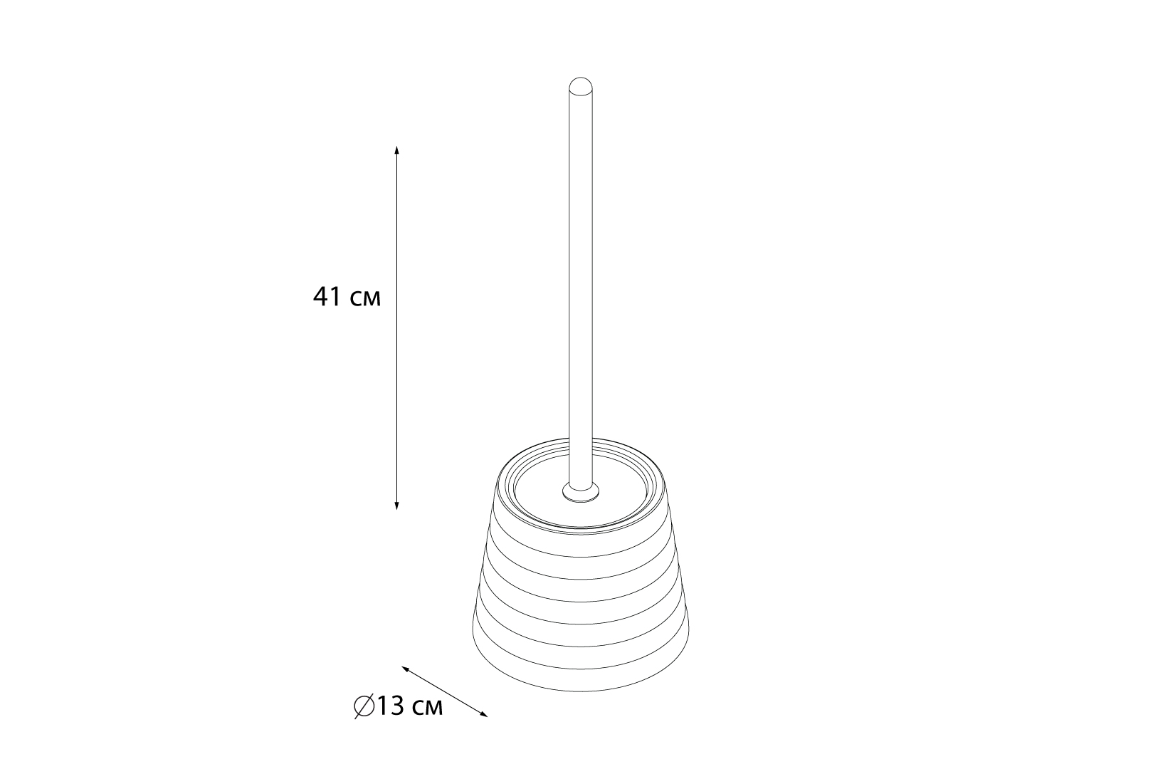 Ерш напольный FIXSEN Glady бирюзовый (FX-33-92) - фото 2