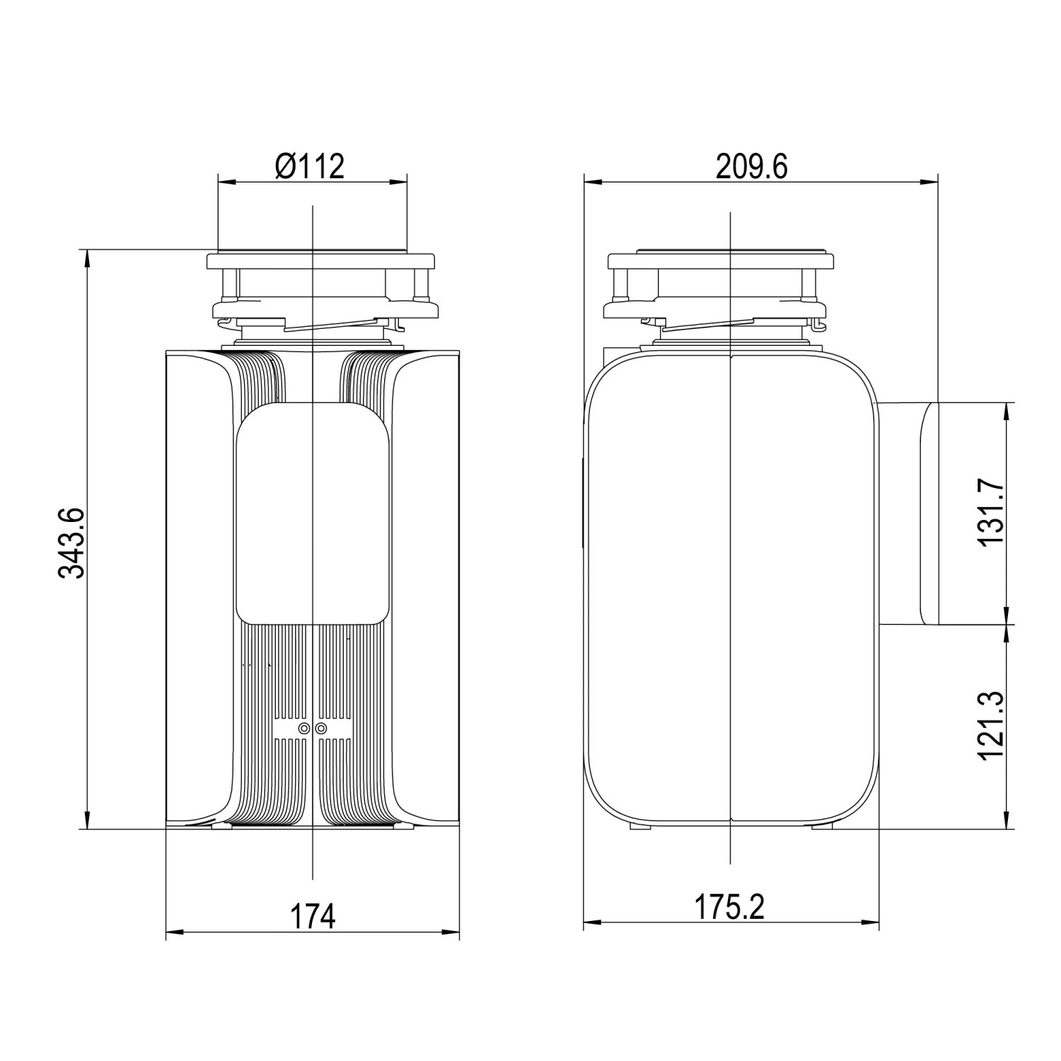 Измельчитель пищевых отходов электрический Lemark DON 3600 (9940095) - фото 3