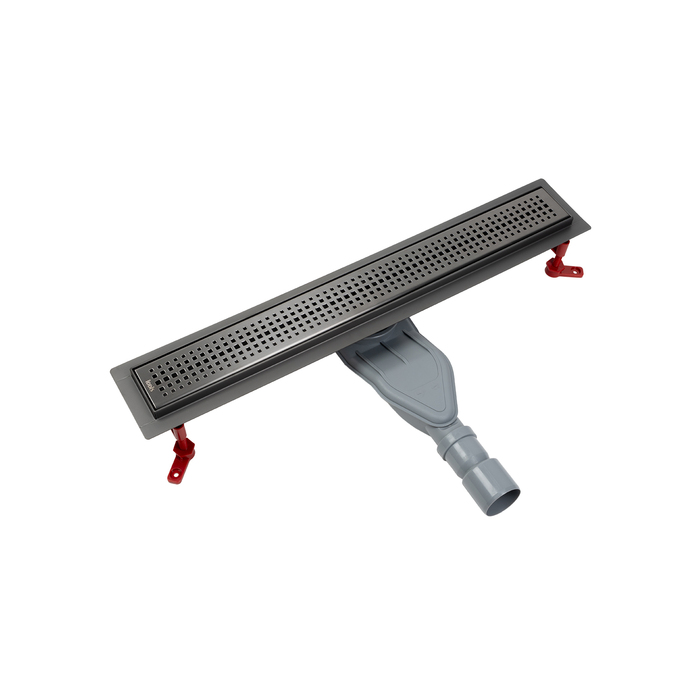 Лоток душевой IDDIS Perfex сифон 360, комбинированный затвор, перфор. решетка, 600мм, графит (975B6GM20DZ) - фото 1