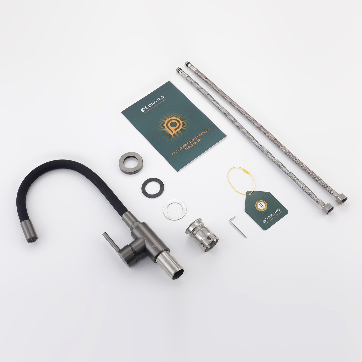 Смеситель Splenka для кухни с гибким изливом (S201.4406.09) - фото 8