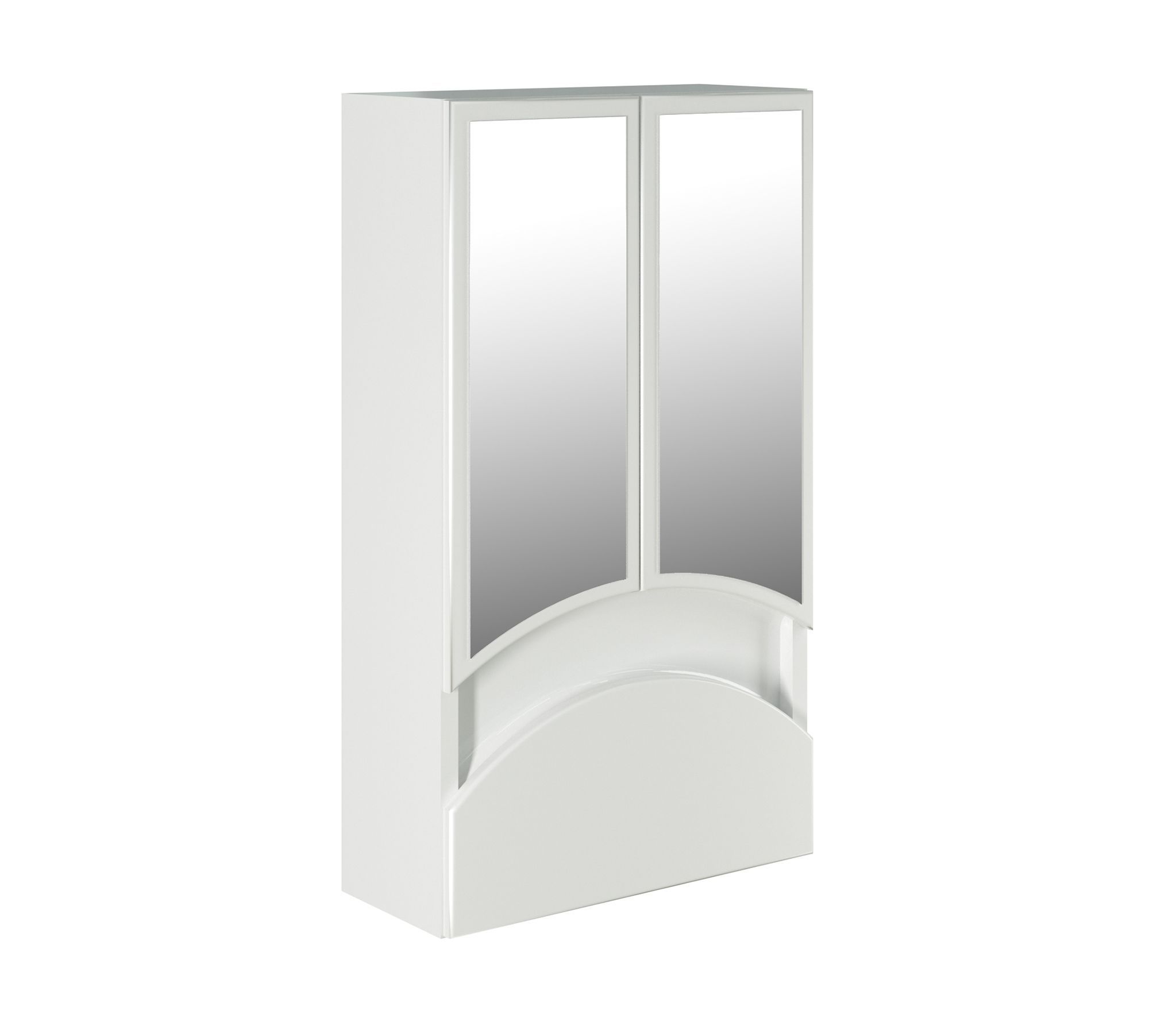 Зеркало-шкаф навесной без подсветки MIXLINE Радуга-46 белый (522473) - фото 1