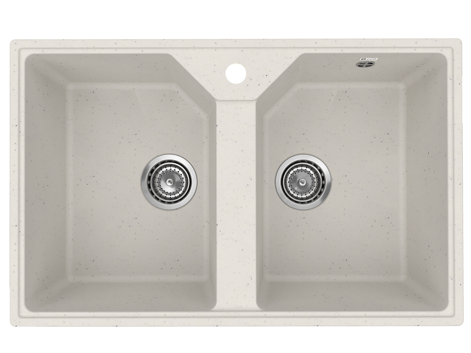 Мойка Practik белый камень (PR-M 770-001) - фото 1