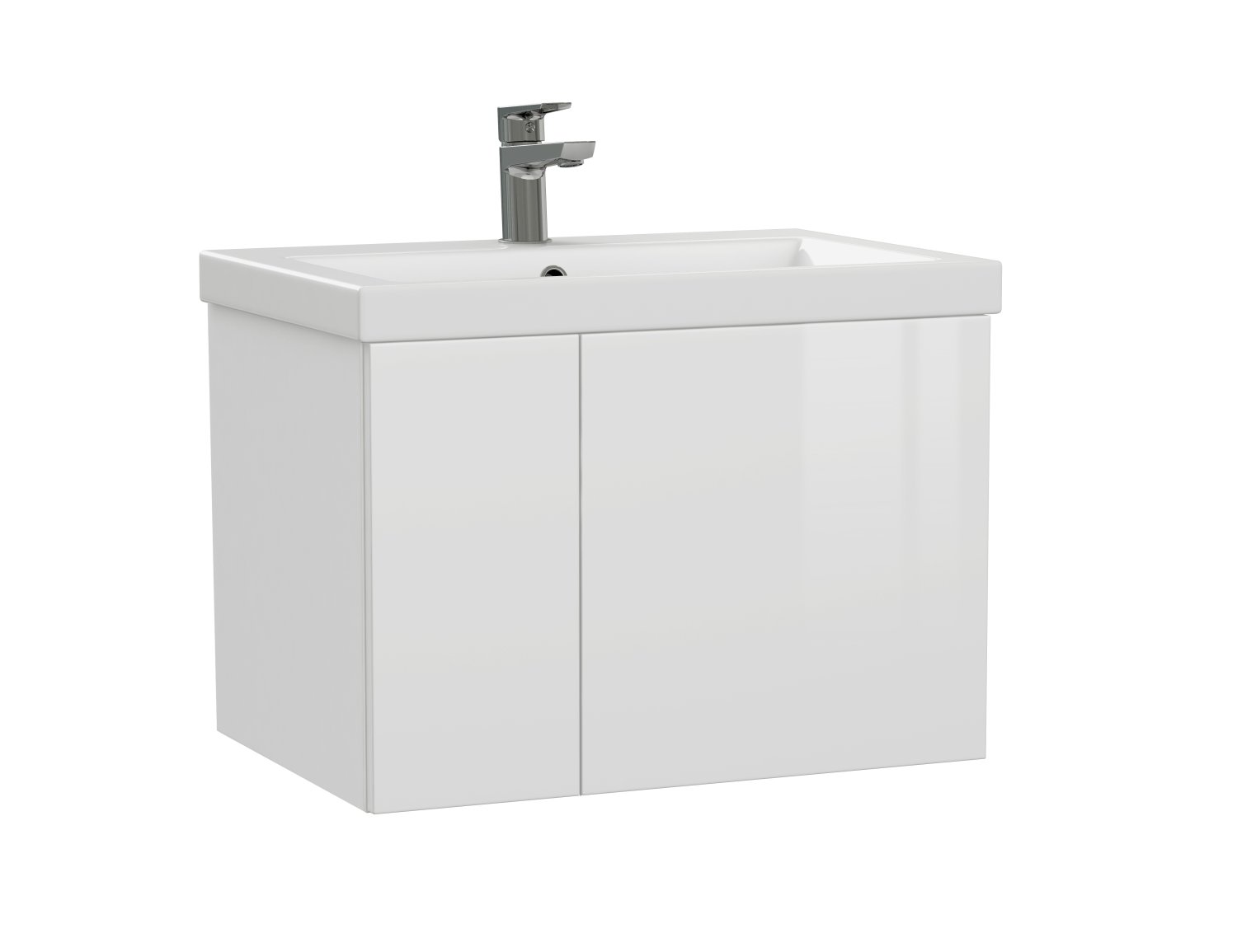Тумба подвесная Cersanit COLOUR 60 белый под раковину S-UM-COM60/1-w (COMO 60) (64258) - фото 1