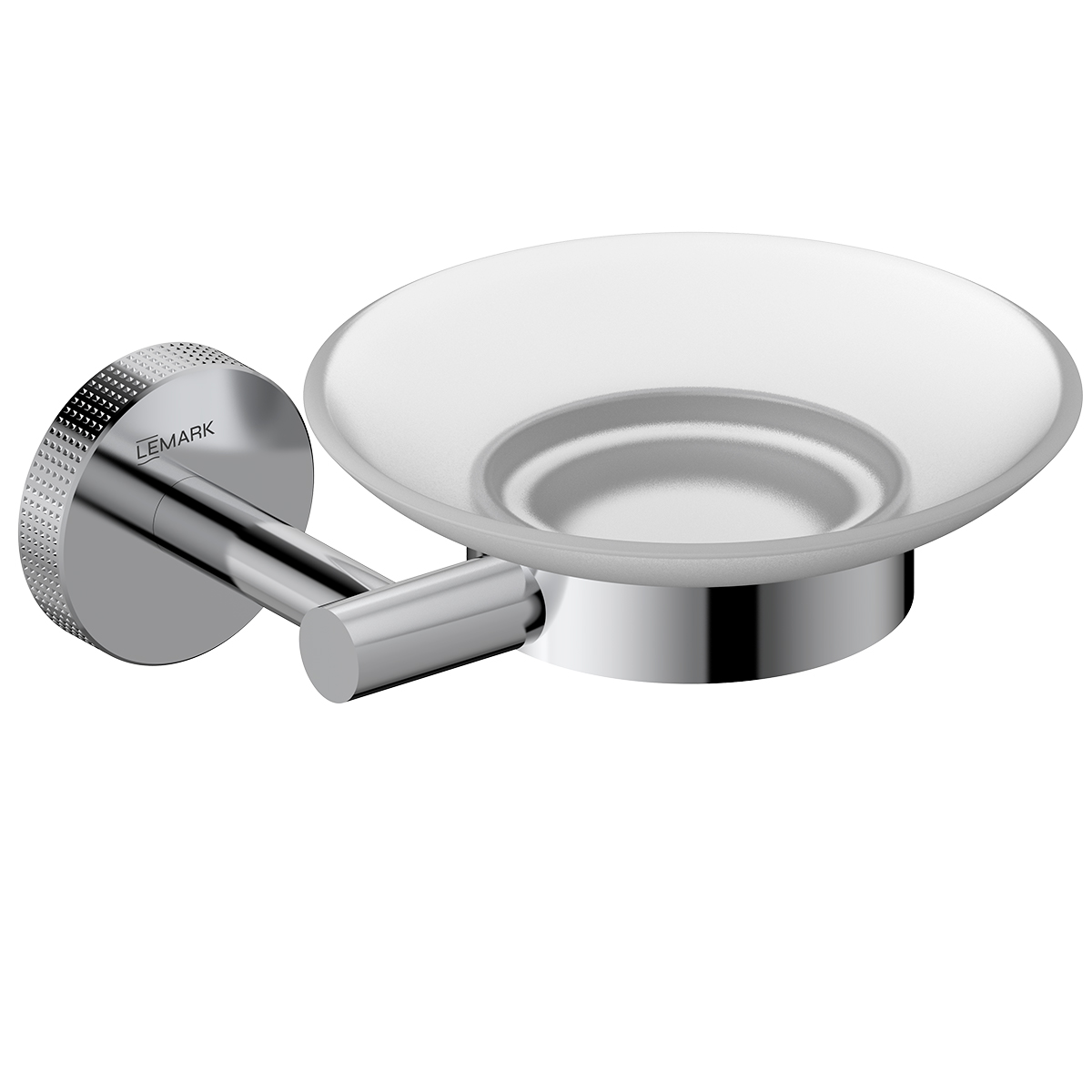 Мыльница Lemark BELUGA подвесная, сталь, стекло, хром (LMA-8031S-C) - фото 1