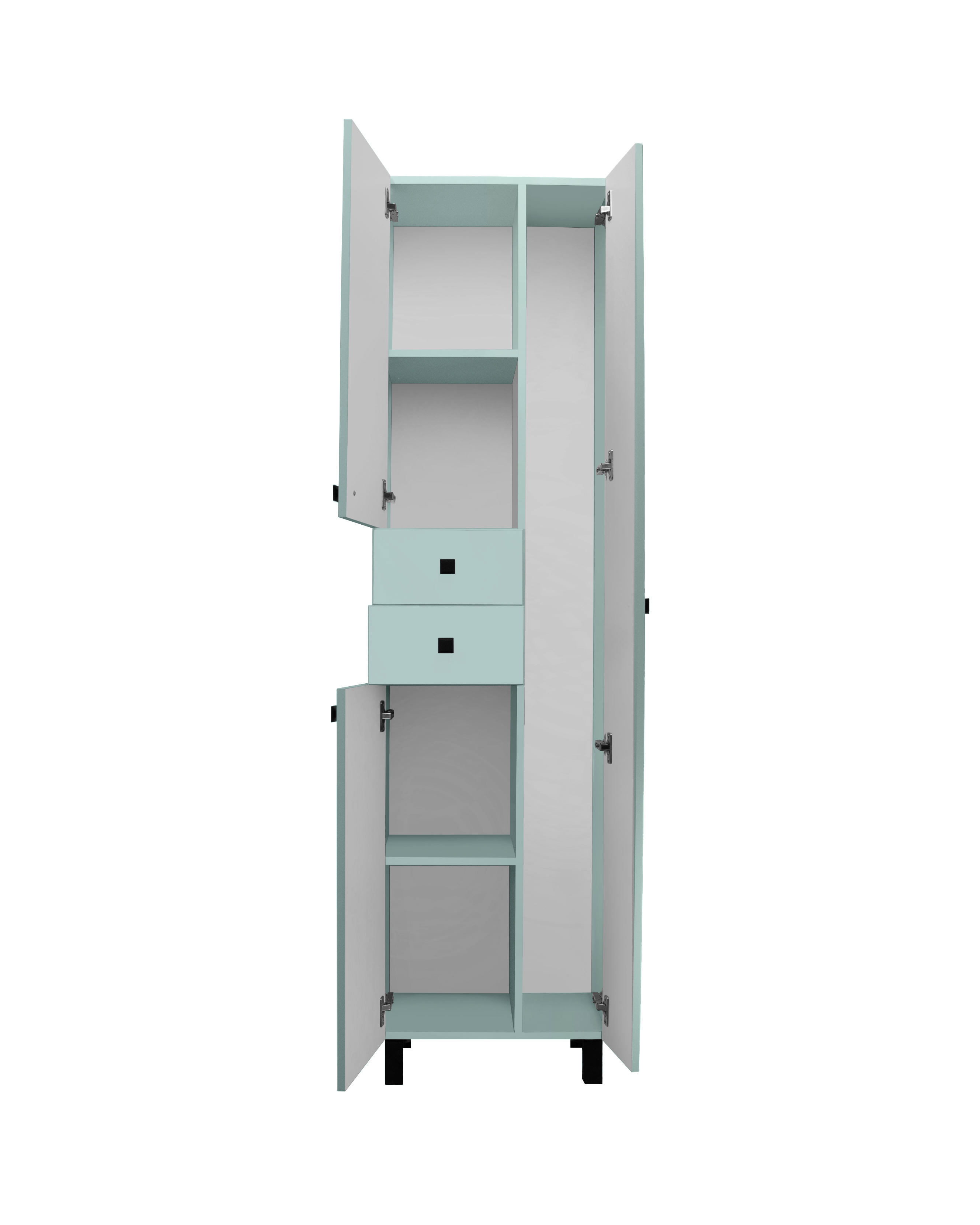 Шкаф-колонна Runo 50 правый бирюзовый (00-00004890) - фото 2