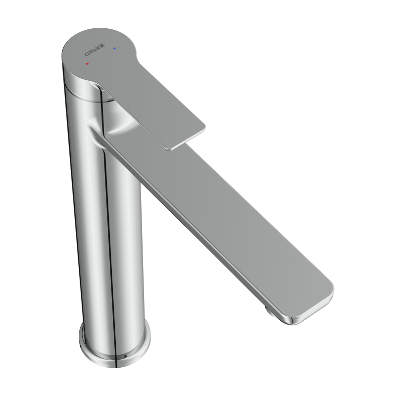 Смеситель для раковины CERSANIT VIBE высокий однорычажный хром (68927) - фото 3