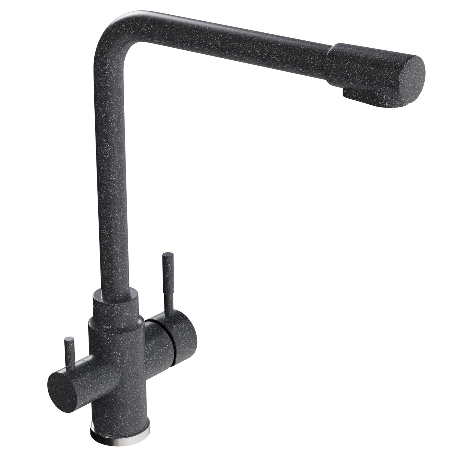 Смеситель для кухни MIXLINE ML-GS13 35к (309) темно-серый с вых. для питьевого фильтра (550668)