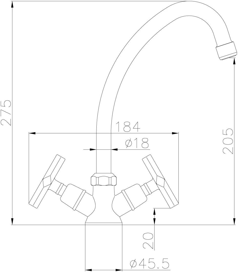 Смеситель для кухонной мойки Lemark Promotion (LM6050C) - фото 3