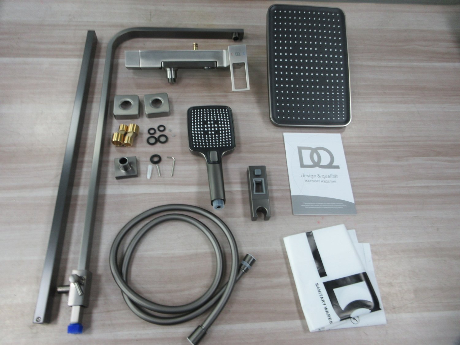 Душевая система со смесителем DQ Dortmund графит (DA1713706) - фото 4