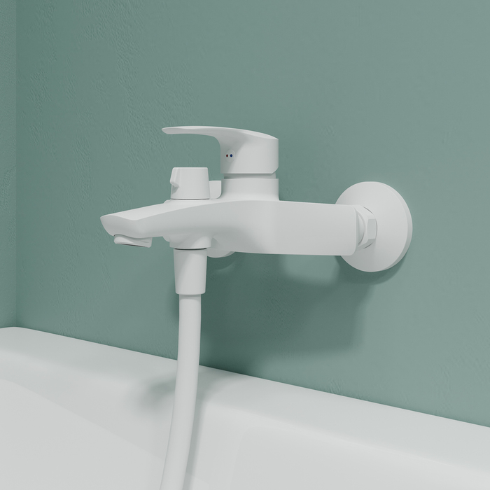 Смеситель для ванны, матовый белый, Ray, IDDIS, RAYWT02i02WA - фото 2