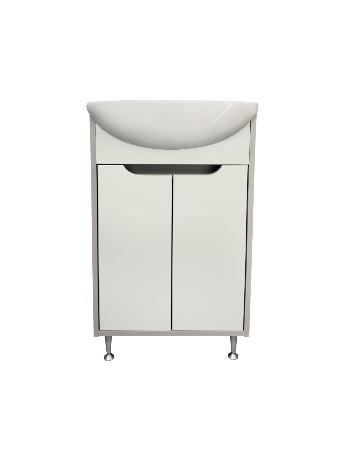 Тумба Runo Эконова 60 серо-оливковая под умывальник 00000000154 (Уют 60) (00-00004653) - фото 1