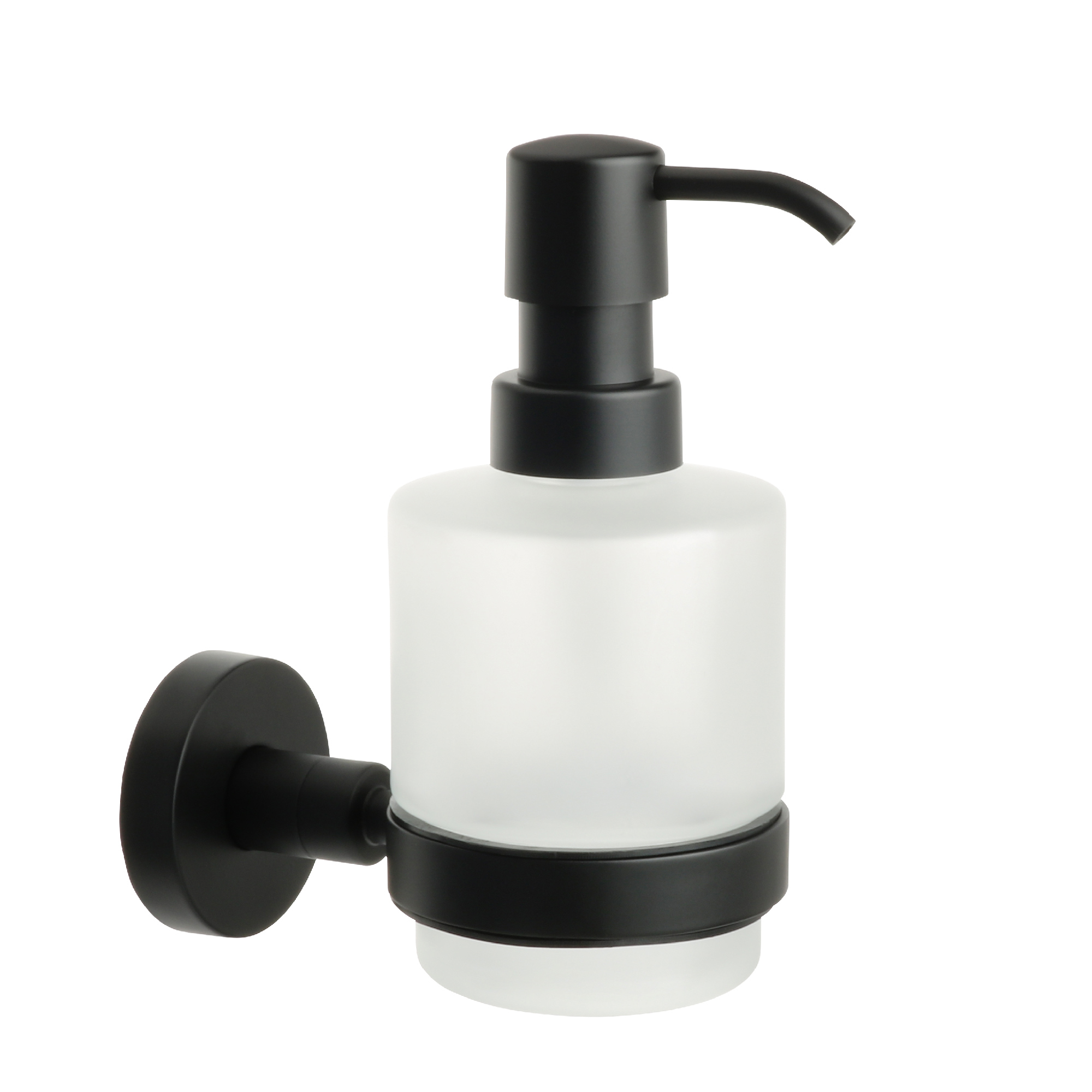 Дозатор жидкого мыла черный Fixsen Comfort  Black (FX-86012) - фото 1