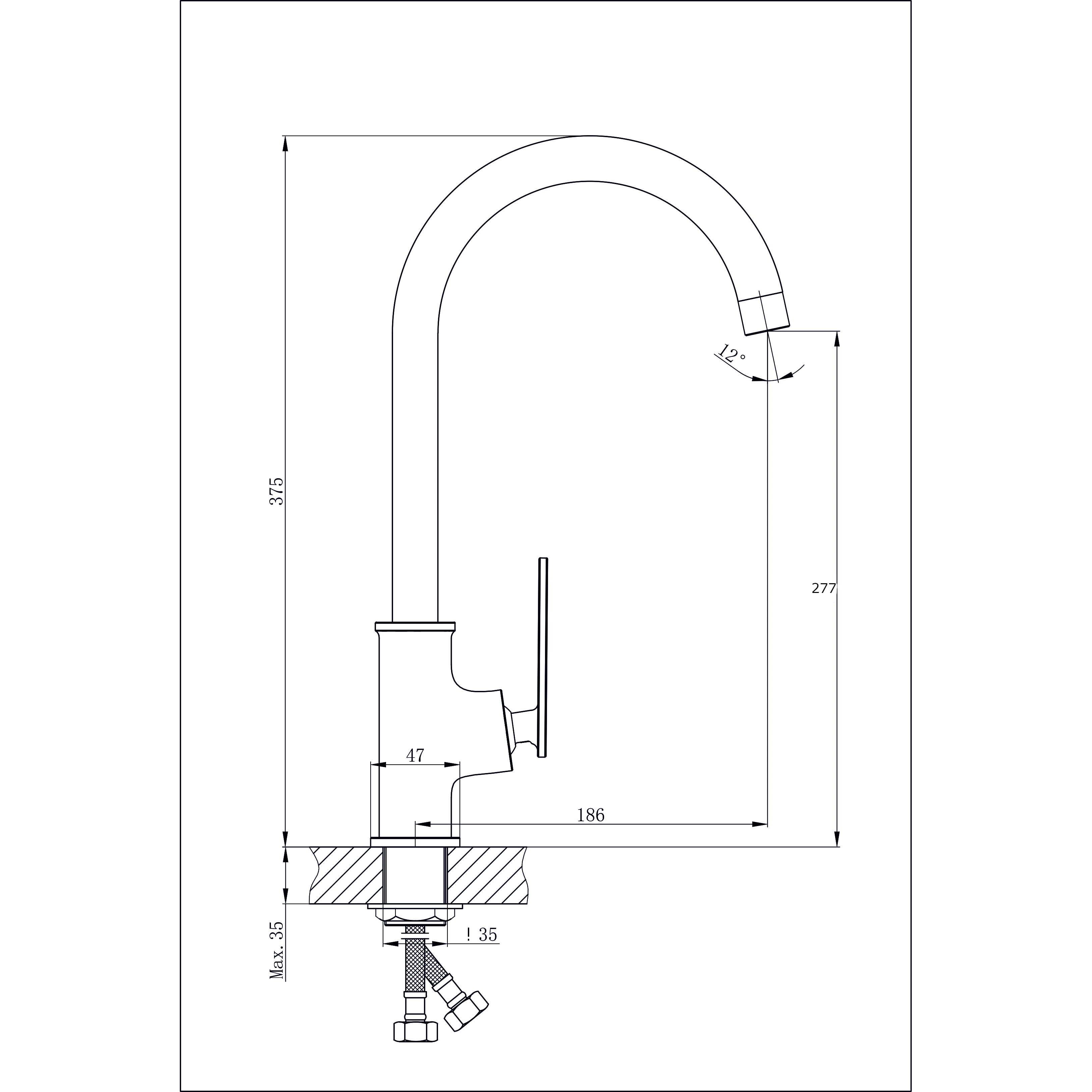 Смеситель для кухонной мойки  RUSH Palm (PL2530-22) - фото 2