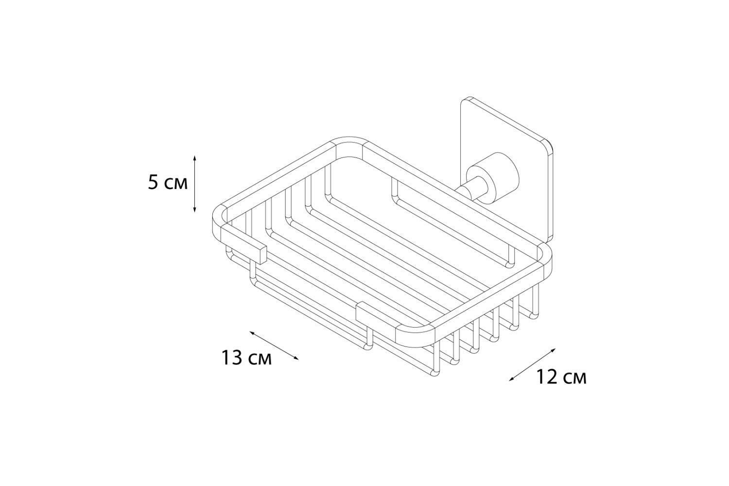 Мыльница FIXSEN Square решетка (FX-93109) - фото 4