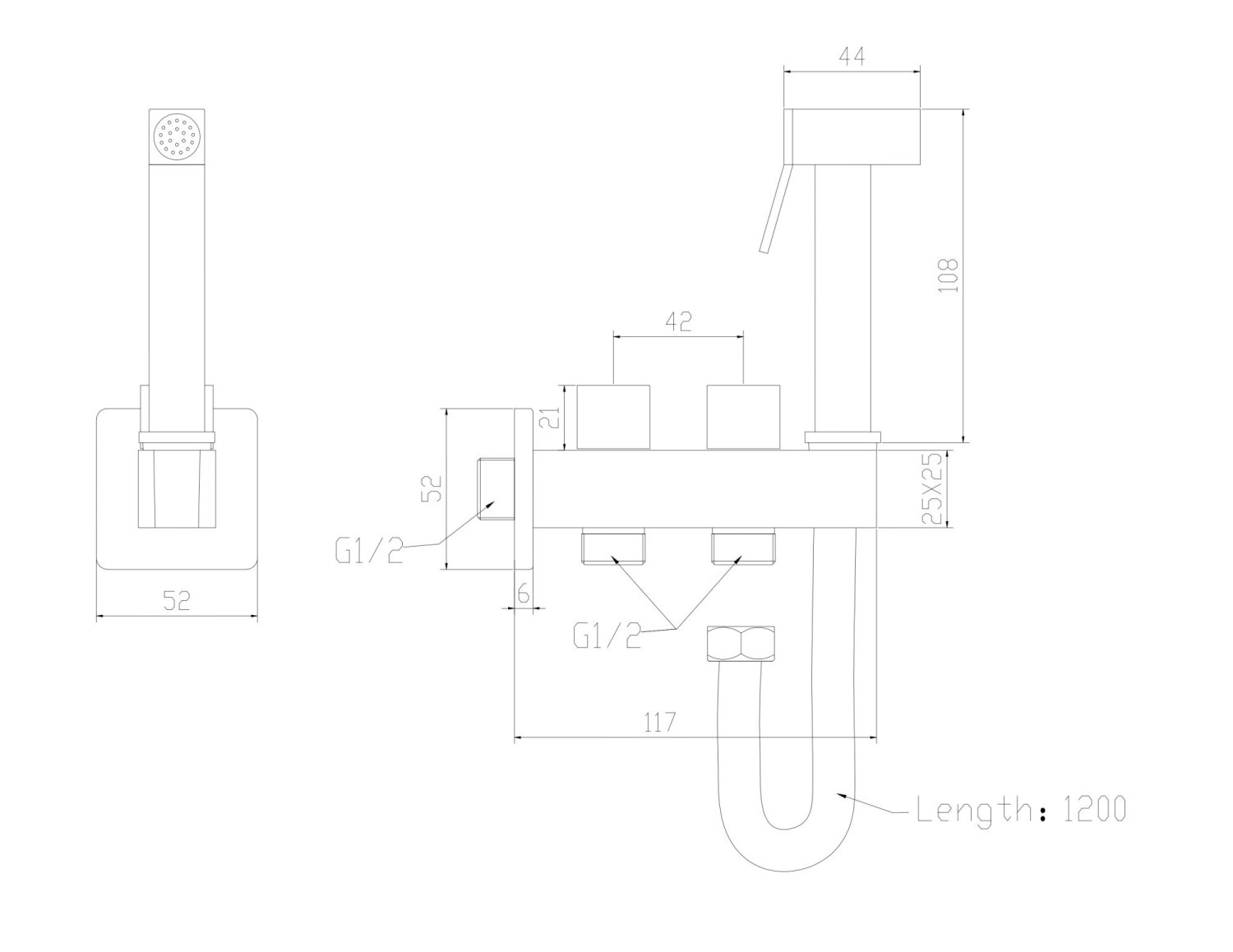 Смеситель для гигиенического душа Savol (S-FXQ011B) - фото 2