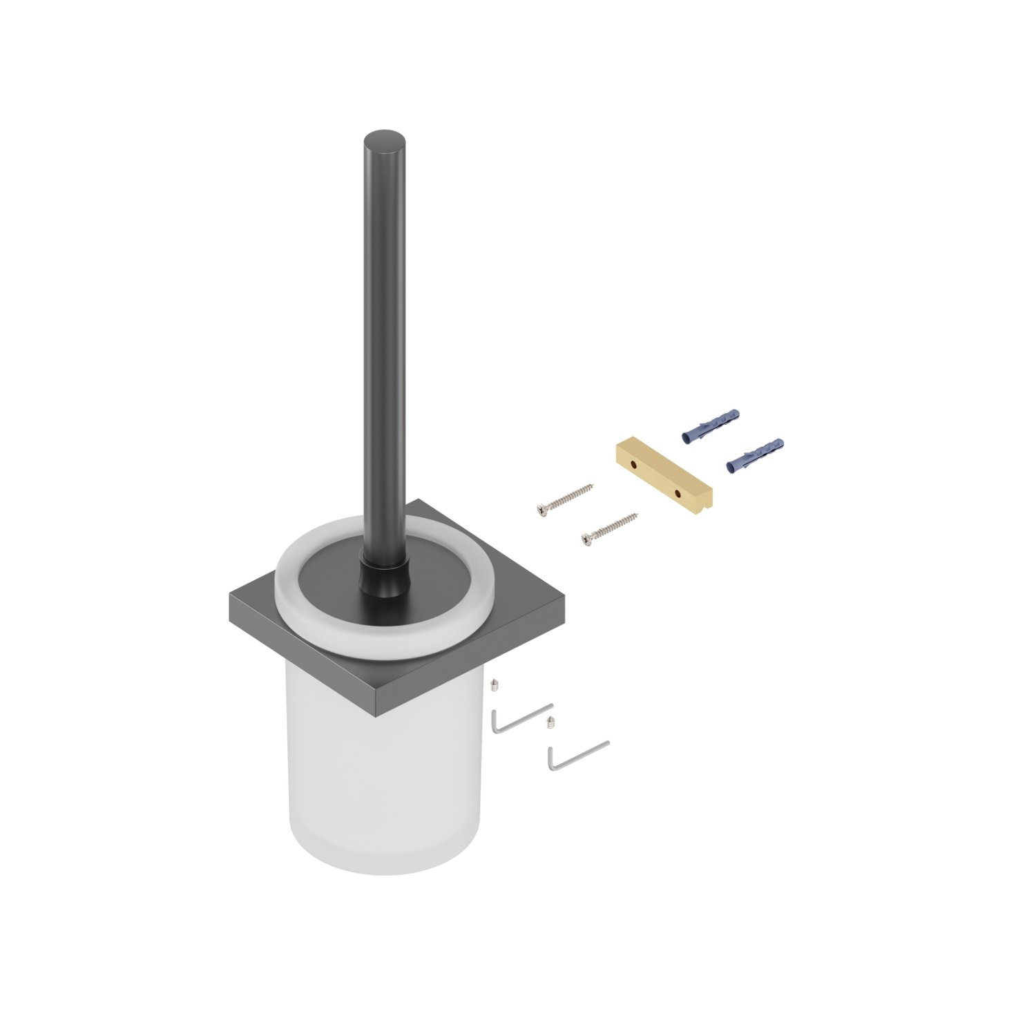 Щетка для туалета Timo Petruma черное золото (15261/18) - фото 2