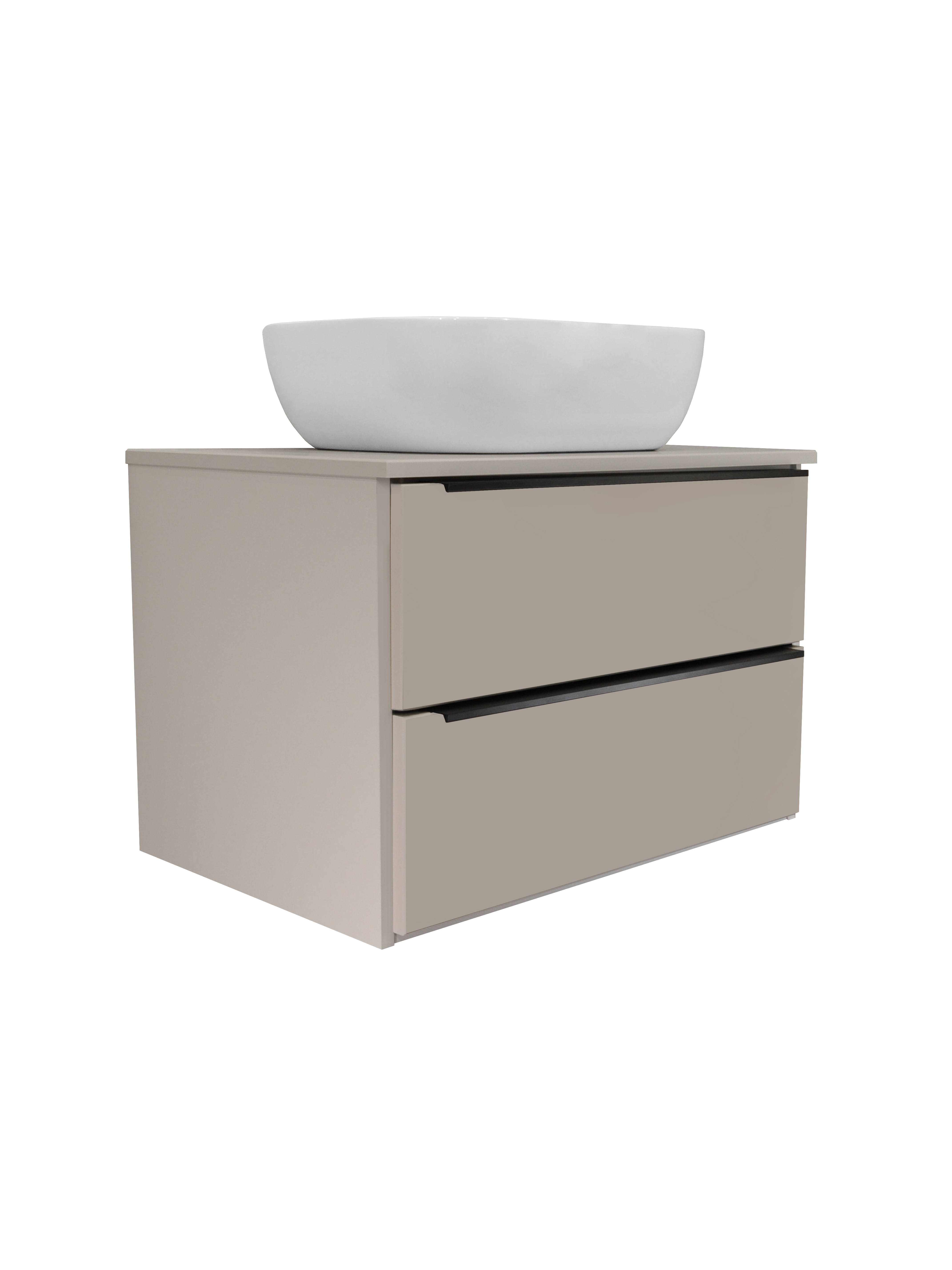 Тумба Runo Мальта 70 подвесная розовая/бежевая (00-00004896) - фото 1