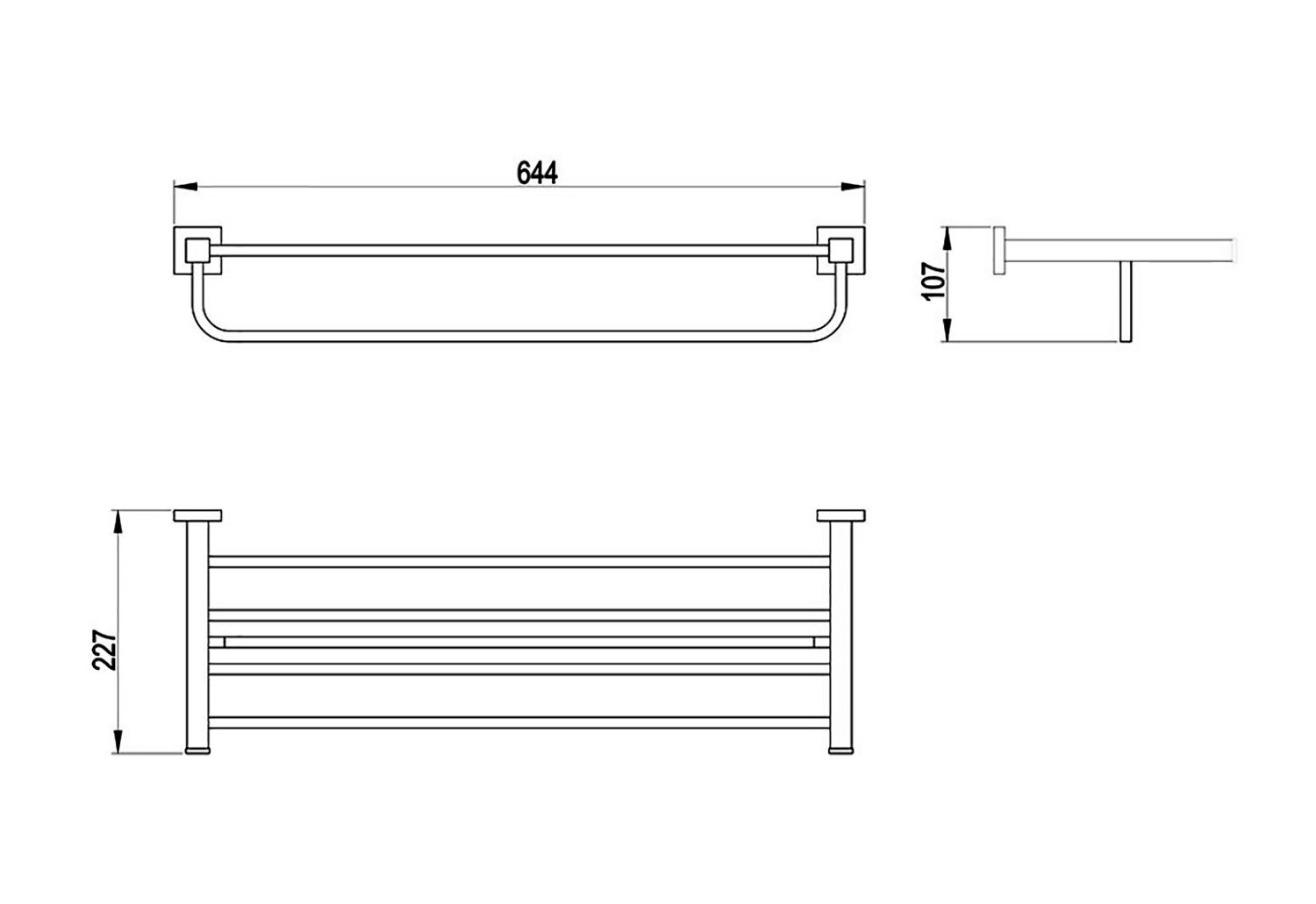 Полка для полотенец Timo Selene (10058/00) - фото 2