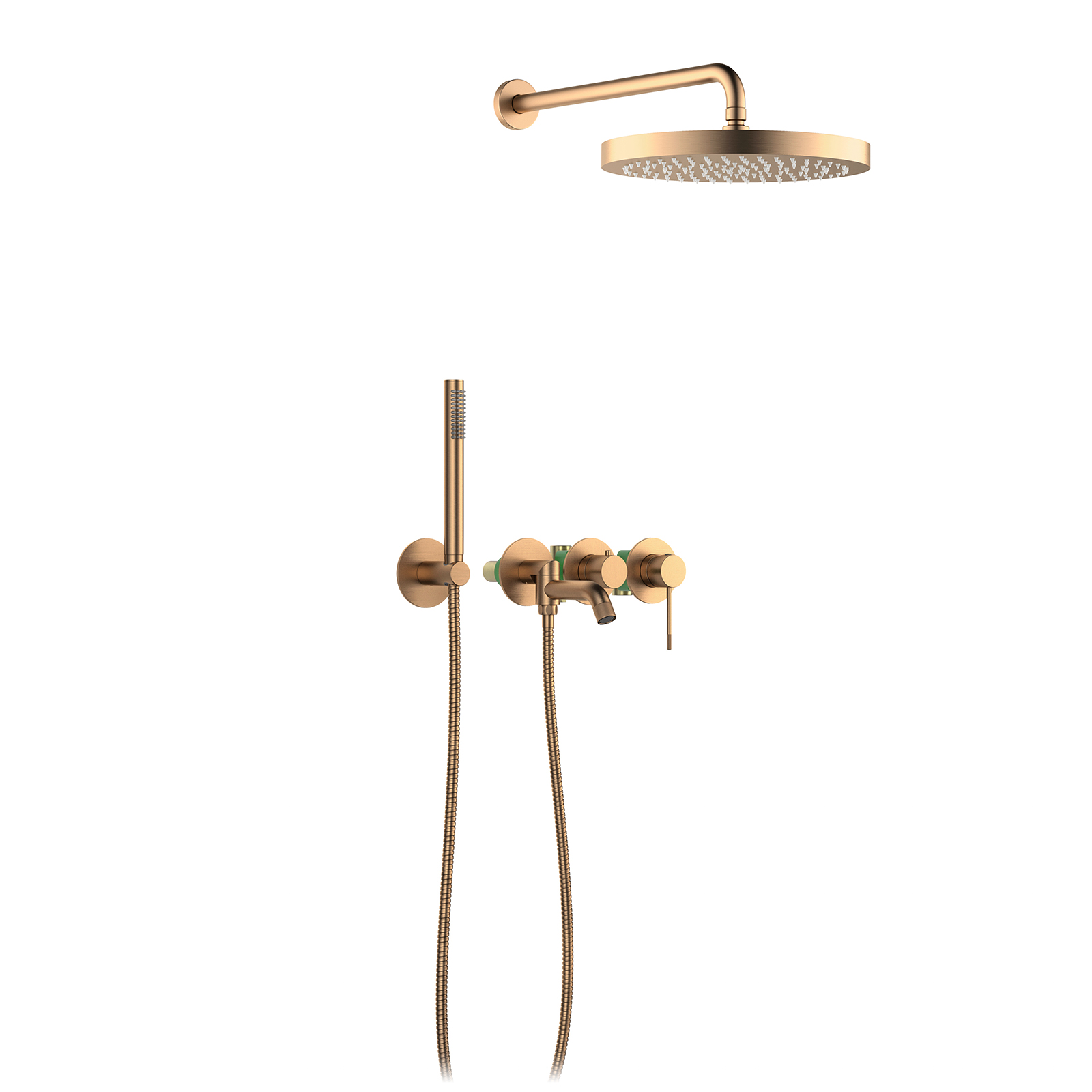 Душевая система встроенная Timo Saona розовое золото (SX-2348/19SM)