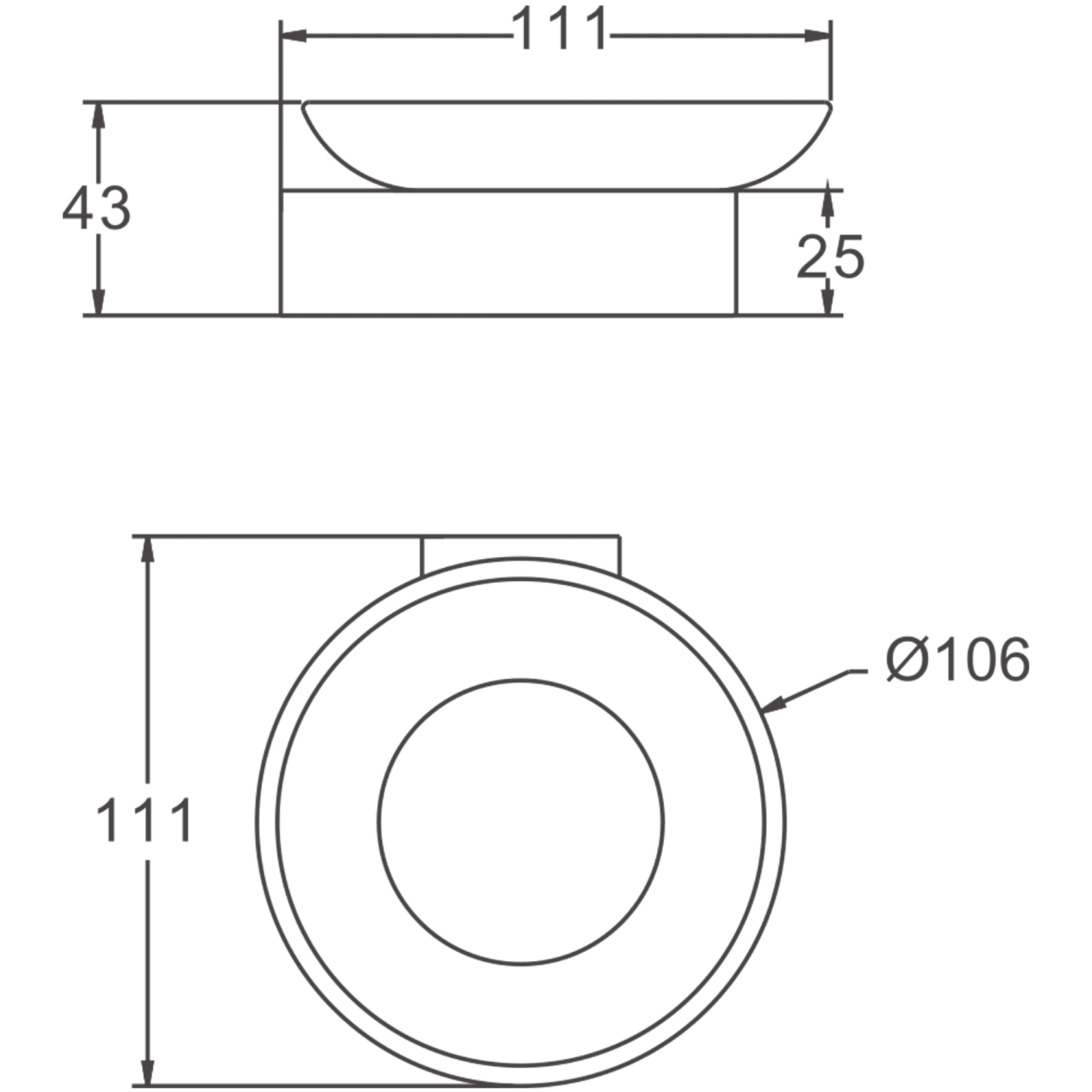 Мыльница BELZ брашированное золото (B90802) - фото 2