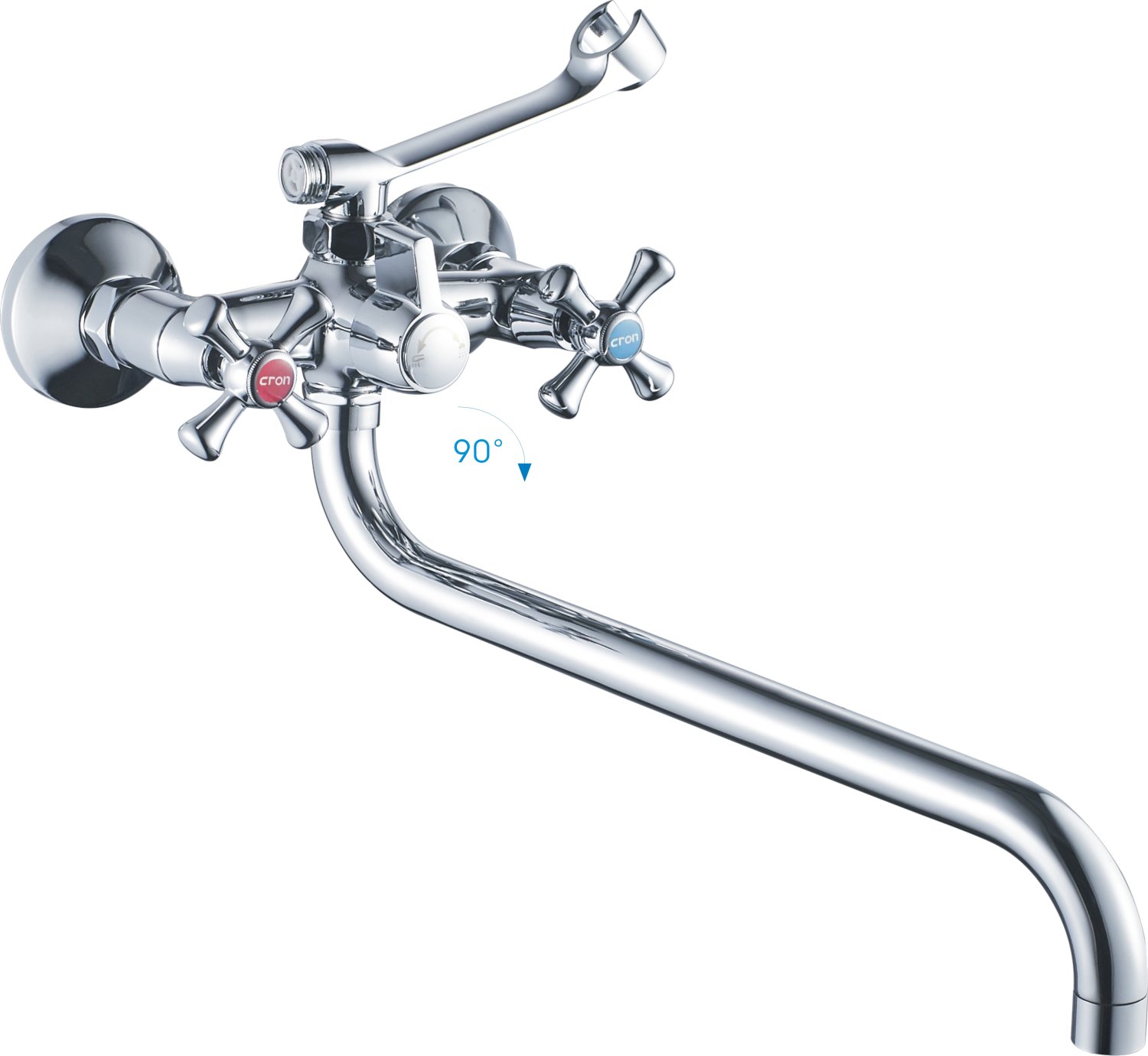 Смеситель для ванны Cron хром (CN2642-2) - фото 1