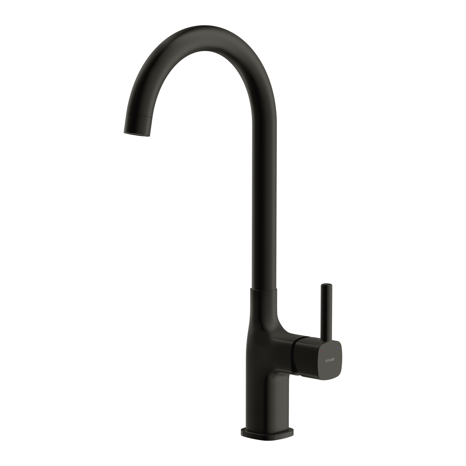 Смеситель для кухни Cersanit ELIO однорычажный черный (68261) - фото 1