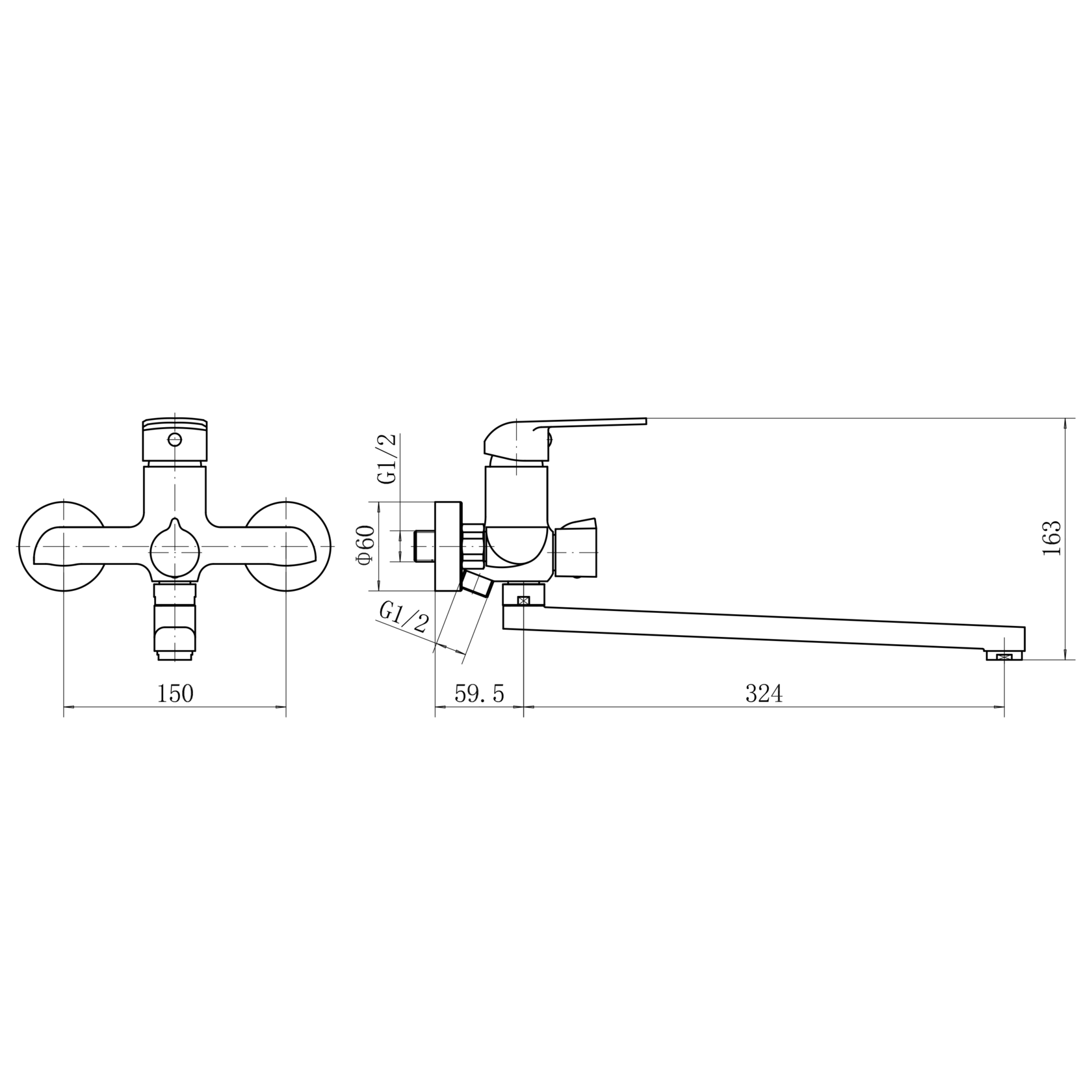 Смеситель для ванны и душа PLStart (PD22082) - фото 3