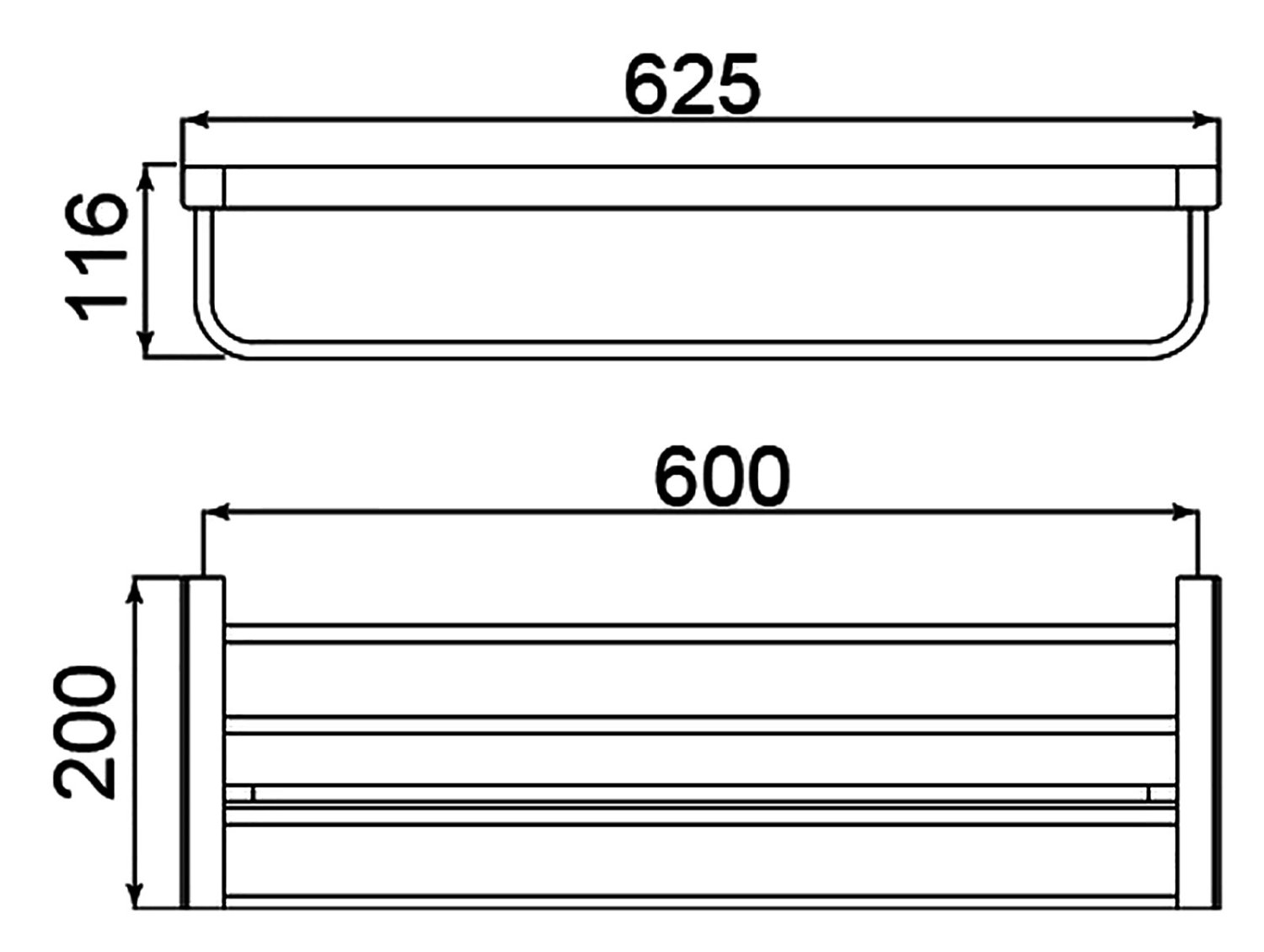 Полка для полотенец Timo Selene (14058/03) черный - фото 4