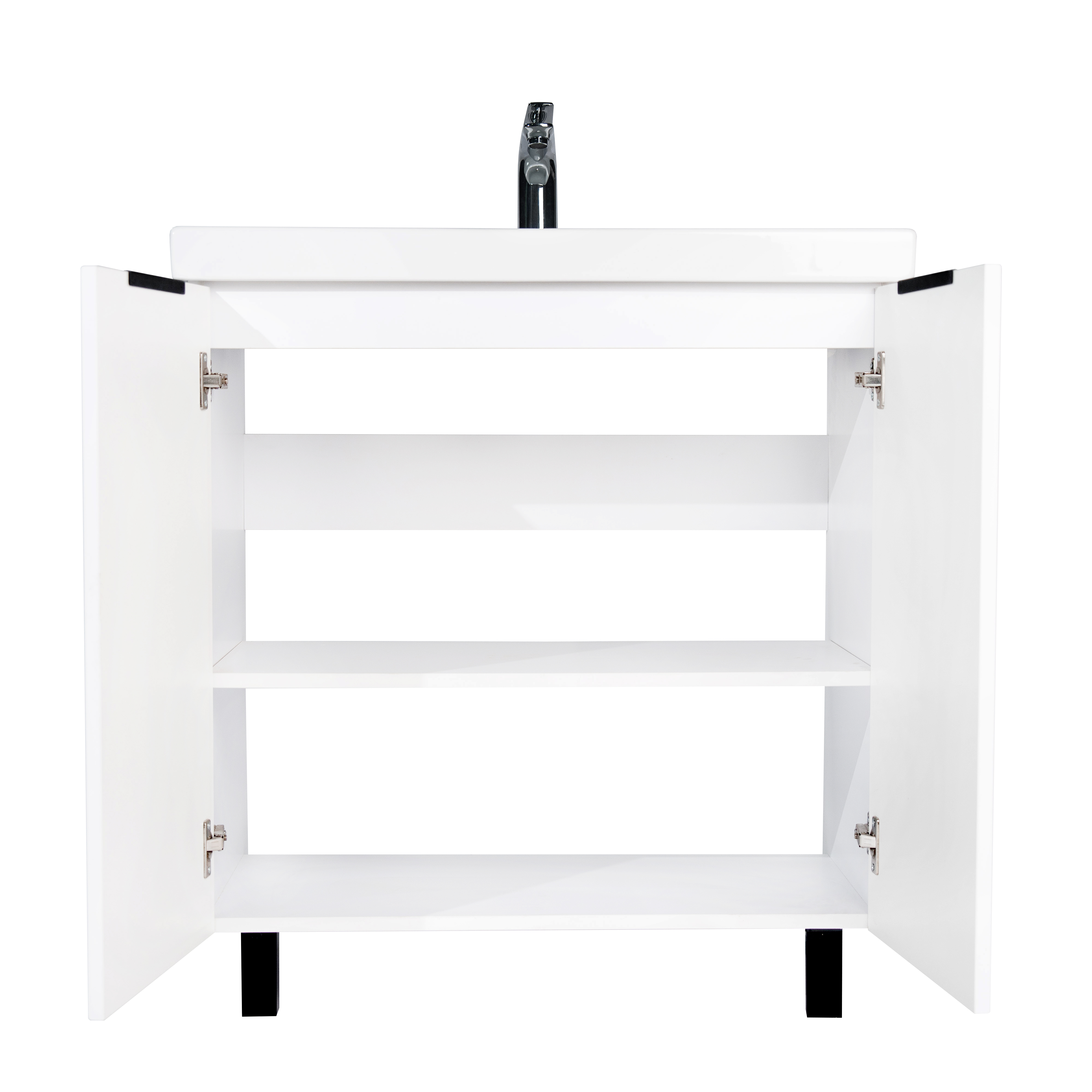 Тумба VIANT "Берлин" MODUO 80 2 ств белая 441х766х820 (VBER80MDBEL-T2ST) - фото 3