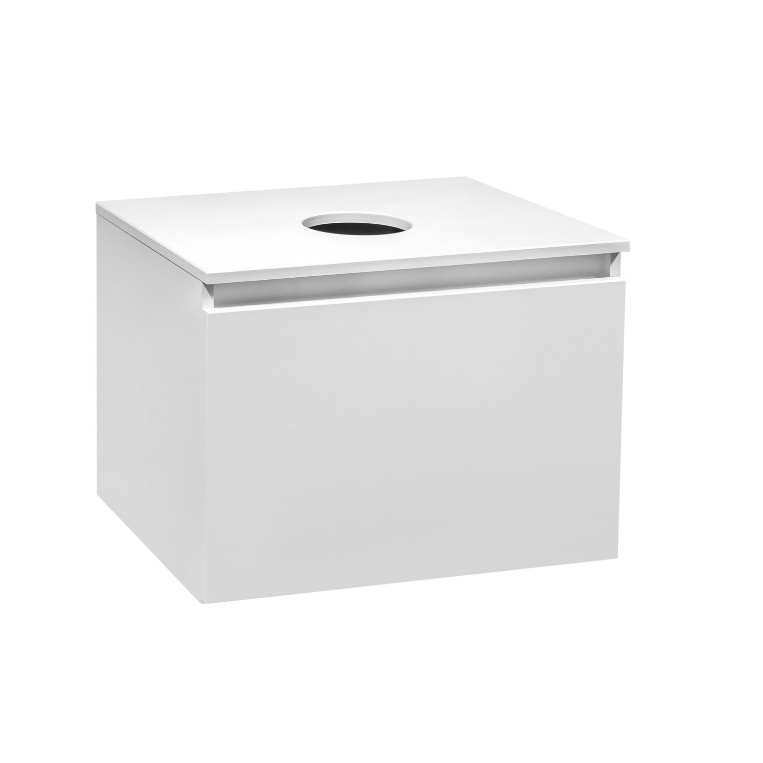 Тумба Runo Бари 60 белая под накладной умывальник (00-00001473) - фото 1