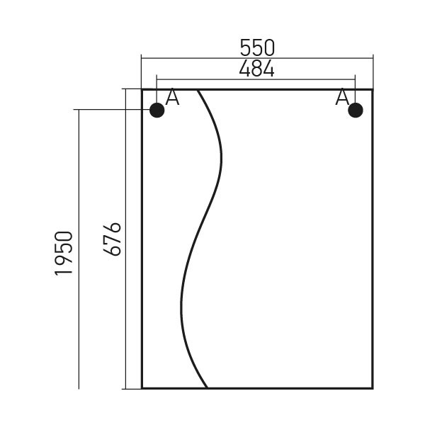 Зеркало-шкаф MIXLINE Классик-55 (525511) Зеркало-шкаф MIXLINE Классик-55 (525511)