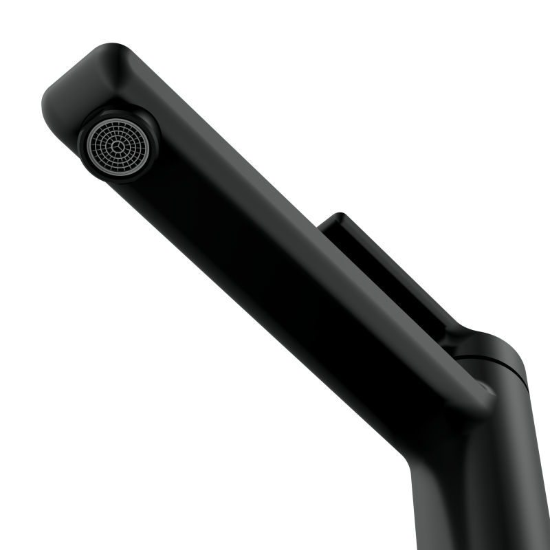 Смеситель для раковины CERSANIT VIBE высокий однорычажный черный (68928) - фото 5